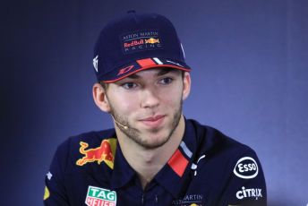 World © Octane Photographic Ltd. Formula 1 – Spanish GP. FIA Drivers’ Press Conference. Aston Martin Red Bull Racing RB15 – Pierre Gasly. Circuit de Barcelona Catalunya, Spain. Thursday 9th May 2019.