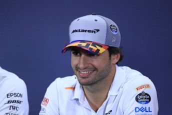 World © Octane Photographic Ltd. Formula 1 – Spanish GP. FIA Drivers’ Press Conference. McLaren MCL34 – Carlos Sainz. Circuit de Barcelona Catalunya, Spain. Thursday 9th May 2019.