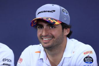 World © Octane Photographic Ltd. Formula 1 – Spanish GP. FIA Drivers’ Press Conference. McLaren MCL34 – Carlos Sainz. Circuit de Barcelona Catalunya, Spain. Thursday 9th May 2019.