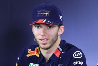 World © Octane Photographic Ltd. Formula 1 – Spanish GP. FIA Drivers’ Press Conference. Aston Martin Red Bull Racing RB15 – Pierre Gasly. Circuit de Barcelona Catalunya, Spain. Thursday 9th May 2019.