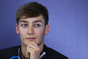 World © Octane Photographic Ltd. Formula 1 – Spanish GP. FIA Drivers’ Press Conference. ROKiT Williams Racing – George Russell. Circuit de Barcelona Catalunya, Spain. Thursday 9th May 2019.