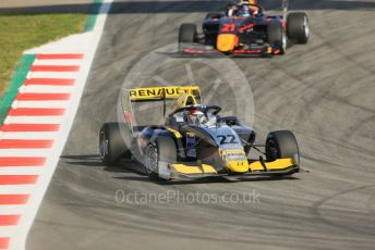 World © Octane Photographic Ltd. FIA Formula 3 (F3) – Spanish GP – Practice. Hitech Grand Prix - Ye Yifei and Juri Vips. Circuit de Barcelona-Catalunya, Spain. Friday 10th May 2019.