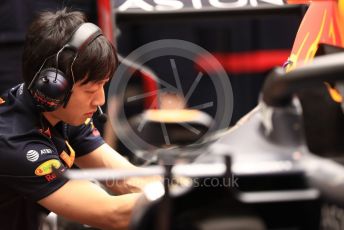 World © Octane Photographic Ltd. Formula 1 - Spanish GP. Paddock. Honda mechanics. Circuit de Barcelona Catalunya, Spain. Saturday 11th May 2019.