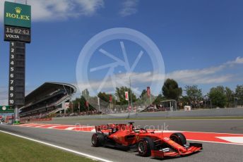 World © Octane Photographic Ltd. Formula 1 – Spanish GP. Qualifying. Scuderia Ferrari SF90 – Sebastian Vettel. Circuit de Barcelona Catalunya, Spain. Saturday 11th May 2019.