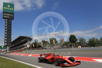 World © Octane Photographic Ltd. Formula 1 – Spanish GP. Qualifying. Scuderia Ferrari SF90 – Charles Leclerc. Circuit de Barcelona Catalunya, Spain. Saturday 11th May 2019.