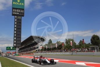 World © Octane Photographic Ltd. Formula 1 – Spanish GP. Qualifying. Alfa Romeo Racing C38 – Kimi Raikkonen. Circuit de Barcelona Catalunya, Spain. Saturday 11th May 2019.
