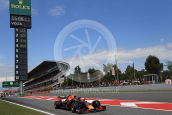 World © Octane Photographic Ltd. Formula 1 – Spanish GP. Qualifying. Aston Martin Red Bull Racing RB15 – Pierre Gasly. Circuit de Barcelona Catalunya, Spain. Saturday 11th May 2019.