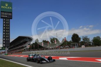 World © Octane Photographic Ltd. Formula 1 – Spanish GP. Qualifying. Mercedes AMG Petronas Motorsport AMG F1 W10 EQ Power+ - Valtteri Bottas. Circuit de Barcelona Catalunya, Spain. Saturday 11th May 2019.
