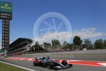 World © Octane Photographic Ltd. Formula 1 – Spanish GP. Qualifying. Mercedes AMG Petronas Motorsport AMG F1 W10 EQ Power+ - Lewis Hamilton. Circuit de Barcelona Catalunya, Spain. Saturday 11th May 2019.
