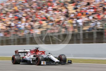 World © Octane Photographic Ltd. Formula 1 – Spanish GP. Qualifying. Alfa Romeo Racing C38 – Kimi Raikkonen. Circuit de Barcelona Catalunya, Spain. Saturday 11th May 2019.