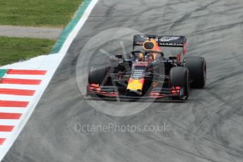 World © Octane Photographic Ltd. Formula 1 – Spanish GP. Qualifying. Aston Martin Red Bull Racing RB15 – Max Verstappen. Circuit de Barcelona Catalunya, Spain. Saturday 11th May 2019.