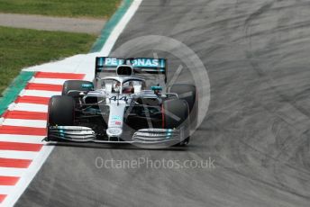 World © Octane Photographic Ltd. Formula 1 – Spanish GP. Qualifying. Mercedes AMG Petronas Motorsport AMG F1 W10 EQ Power+ - Lewis Hamilton. Circuit de Barcelona Catalunya, Spain. Saturday 11th May 2019.