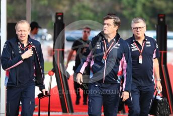 World © Octane Photographic Ltd. Formula 1 - Spanish GP. Friday Paddock. Andy Stevenson – Sporting Director at SportPesa Racing Point and Andrew (Andy) Green - Technical Director at SportPesa Racing Point. Circuit de Barcelona Catalunya, Spain. Friday 10th May 2019.