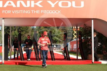 World © Octane Photographic Ltd. Formula 1 – Spanish GP. Friday Paddock. Scuderia Ferrari SF90 – Charles Leclerc. Circuit de Barcelona Catalunya, Spain. Friday 10th May 2019.