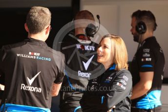 World © Octane Photographic Ltd. Formula 1 - Spanish GP. Paddock. Claire Williams - Deputy Team Principal of ROKiT Williams Racing. Circuit de Barcelona Catalunya, Spain. Saturday 11th May 2019.