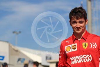 World © Octane Photographic Ltd. Formula 1 – Spanish GP. Paddock. Scuderia Ferrari SF90 – Charles Leclerc. Circuit de Barcelona Catalunya, Spain. Saturday 11thth May 2019.