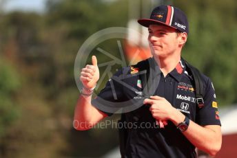 World © Octane Photographic Ltd. Formula 1 – Spanish GP. Paddock. Aston Martin Red Bull Racing RB15 – Max Verstappen. Circuit de Barcelona Catalunya, Spain. Saturday 11thth May 2019.