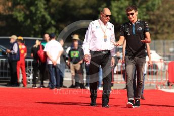 World © Octane Photographic Ltd. Formula 1 – Spanish GP. Paddock. ROKiT Williams Racing – George Russell. Circuit de Barcelona Catalunya, Spain. Saturday 11thth May 2019.