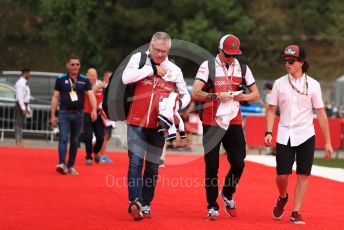 World © Octane Photographic Ltd. Formula 1 – Spanish GP. Paddock. Alfa Romeo Racing C38 – Kimi Raikkonen. Circuit de Barcelona Catalunya, Spain. Saturday 11thth May 2019.