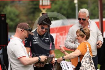 World © Octane Photographic Ltd. Formula 1 – Spanish GP. Paddock. SportPesa Racing Point RP19 – Lance Stroll. Circuit de Barcelona Catalunya, Spain. Saturday 11thth May 2019.