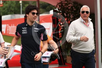 World © Octane Photographic Ltd. Formula 1 – Spanish GP. Paddock. SportPesa Racing Point RP19 – Lance Stroll. Circuit de Barcelona Catalunya, Spain. Saturday 11thth May 2019.