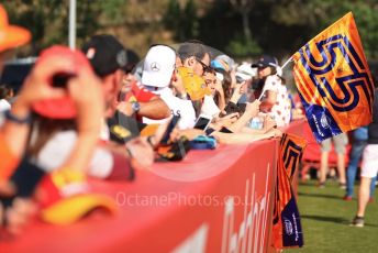 World © Octane Photographic Ltd. Formula 1 – Spanish GP. Paddock. McLaren MCL34 – Carlos Sainz fans. Circuit de Barcelona Catalunya, Spain. Sunday 12th May 2019.
