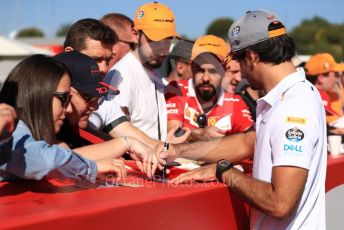 World © Octane Photographic Ltd. Formula 1 – Spanish GP. Paddock. McLaren MCL34 – Carlos Sainz. Circuit de Barcelona Catalunya, Spain. Sunday 12th May 2019.