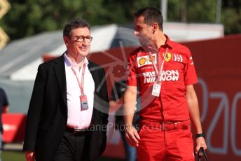 World © Octane Photographic Ltd. Formula 1 - Spanish GP. Paddock. Louis Camilleri - CEO of Ferrari and former Chairman of Philip Morris International. Circuit de Barcelona Catalunya, Spain. Sunday 12th May 2019.