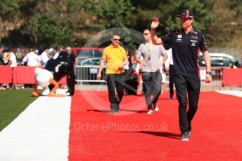 World © Octane Photographic Ltd. Formula 1 – Spanish GP. Paddock. Aston Martin Red Bull Racing RB15 – Max Verstappen. Circuit de Barcelona Catalunya, Spain. Sunday 12th May 2019.