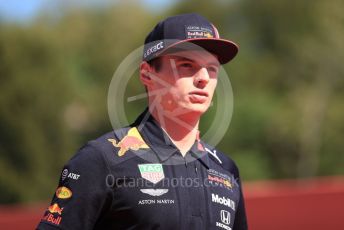 World © Octane Photographic Ltd. Formula 1 – Spanish GP. Paddock. Aston Martin Red Bull Racing RB15 – Max Verstappen. Circuit de Barcelona Catalunya, Spain. Sunday 12th May 2019.