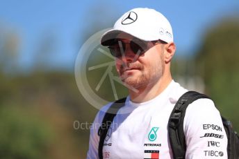 World © Octane Photographic Ltd. Formula 1 – Spanish GP. Paddock. Mercedes AMG Petronas Motorsport AMG F1 W10 EQ Power+ - Valtteri Bottas. Circuit de Barcelona Catalunya, Spain. Sunday 12th May 2019.