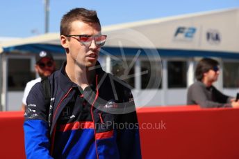 World © Octane Photographic Ltd. Formula 1 – Spanish GP. Paddock. Scuderia Toro Rosso STR14 – Daniil Kvyat. Circuit de Barcelona Catalunya, Spain. Sunday 12th May 2019.