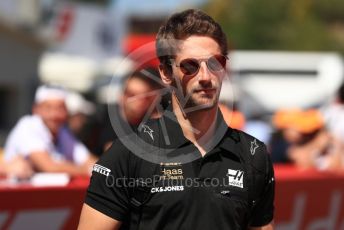 World © Octane Photographic Ltd. Formula 1 – Spanish GP. Paddock. Rich Energy Haas F1 Team VF19 – Romain Grosjean. Circuit de Barcelona Catalunya, Spain. Sunday 12th May 2019.