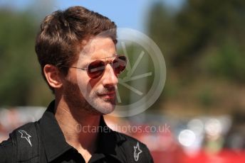 World © Octane Photographic Ltd. Formula 1 – Spanish GP. Paddock. Rich Energy Haas F1 Team VF19 – Romain Grosjean. Circuit de Barcelona Catalunya, Spain. Sunday 12th May 2019.