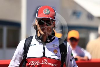 World © Octane Photographic Ltd. Formula 1 – Spanish GP. Paddock. Alfa Romeo Racing C38 – Antonio Giovinazzi. Circuit de Barcelona Catalunya, Spain. Sunday 12th May 2019.