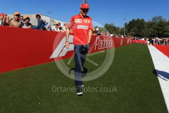 World © Octane Photographic Ltd. Formula 1 – Spanish GP. Paddock. Scuderia Ferrari SF90 – Charles Leclerc. Circuit de Barcelona Catalunya, Spain. Sunday 12th May 2019.