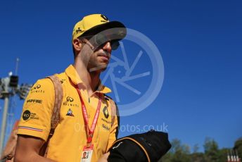 World © Octane Photographic Ltd. Formula 1 – Spanish GP. Paddock. Renault Sport F1 Team RS19 – Daniel Ricciardo. Circuit de Barcelona Catalunya, Spain. Sunday 12th May 2019.