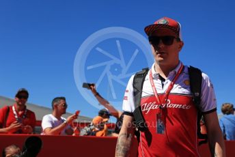 World © Octane Photographic Ltd. Formula 1 – Spanish GP. Paddock. Alfa Romeo Racing C38 – Kimi Raikkonen. Circuit de Barcelona Catalunya, Spain. Sunday 12th May 2019.