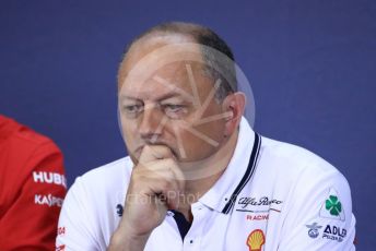 World © Octane Photographic Ltd. Formula 1 – Spanish GP. FIA Team Press Conference. Frederic Vasseur – Team Principal and CEO of Sauber Motorsport AG. Circuit de Barcelona Catalunya, Spain. Friday 10th May 2019.