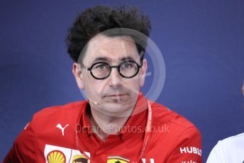 World © Octane Photographic Ltd. Formula 1 – Spanish GP. FIA Team Press Conference. Mattia Binotto – Team Principal of Scuderia Ferrari. . Circuit de Barcelona Catalunya, Spain. Friday 10th May 2019.