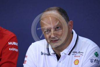 World © Octane Photographic Ltd. Formula 1 – Spanish GP. FIA Team Press Conference. Frederic Vasseur – Team Principal and CEO of Sauber Motorsport AG. Circuit de Barcelona Catalunya, Spain. Friday 10th May 2019.