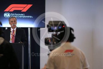 World © Octane Photographic Ltd. Formula 1 - 2021 Regulations Press Conference. Chase Carey - Chief Executive Officer of the Formula One Group. Circuit of the Americas (COTA), Austin, Texas, USA. Thursday 31st October 2019.