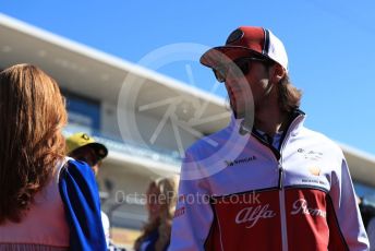 World © Octane Photographic Ltd. Formula 1 – United States GP - Drivers’ Parade. Alfa Romeo Racing C38 – Antonio Giovinazzi. Circuit of the Americas (COTA), Austin, Texas, USA. Sunday 3rd November 2019.