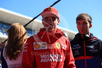 World © Octane Photographic Ltd. Formula 1 – United States GP - Drivers’ Parade. Scuderia Ferrari SF90 – Charles Leclerc. Circuit of the Americas (COTA), Austin, Texas, USA. Sunday 3rd November 2019.