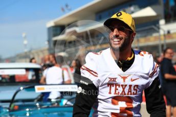 World © Octane Photographic Ltd. Formula 1 – United States GP - Drivers’ Parade. Renault Sport F1 Team RS19 – Daniel Ricciardo. Circuit of the Americas (COTA), Austin, Texas, USA. Sunday 3rd November 2019.