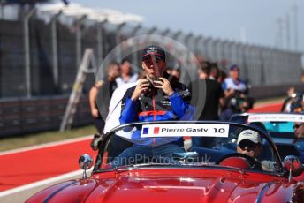 World © Octane Photographic Ltd. Formula 1 – United States GP - Drivers’ Parade. Scuderia Toro Rosso STR14 – Pierre Gasly. Circuit of the Americas (COTA), Austin, Texas, USA. Sunday 3rd November 2019.