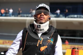 World © Octane Photographic Ltd. Formula 1 – United States GP - Drivers’ Parade. Mercedes AMG Petronas Motorsport AMG F1 W10 EQ Power+ - Lewis Hamilton. Circuit of the Americas (COTA), Austin, Texas, USA. Sunday 3rd November 2019.