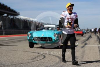 World © Octane Photographic Ltd. Formula 1 – United States GP - Drivers’ Parade. Renault Sport F1 Team RS19 – Daniel Ricciardo. Circuit of the Americas (COTA), Austin, Texas, USA. Sunday 3rd November 2019.