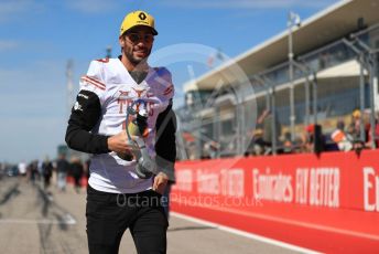 World © Octane Photographic Ltd. Formula 1 – United States GP - Drivers’ Parade. Renault Sport F1 Team RS19 – Daniel Ricciardo. Circuit of the Americas (COTA), Austin, Texas, USA. Sunday 3rd November 2019.