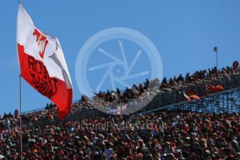 World © Octane Photographic Ltd. Formula 1 - United States GP - Grid. Robert Kubica supporter's flag. Circuit of the Americas (COTA), Austin, Texas, USA. Sunday 3rd November 2019.